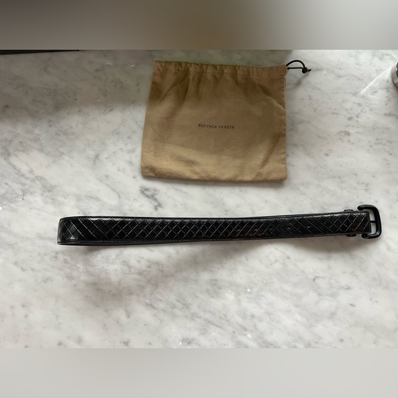 Bottega Veneta Mens Black Belt - Picture 3 of 3